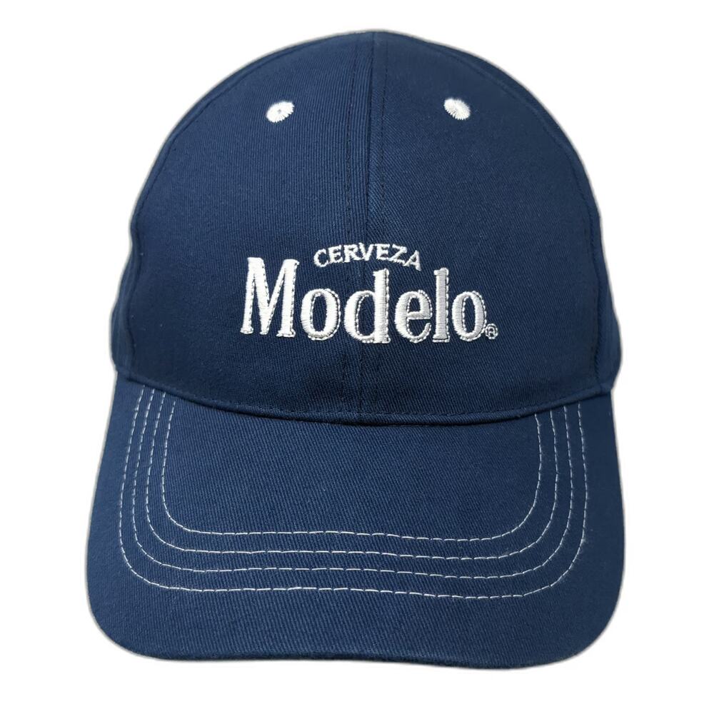 BDA Modelo Beer Cerveza Baseball Cap Blue White One Size Hat Cotton Adjustable